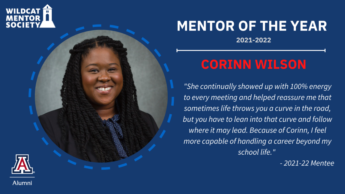 Mentor of the Year Corrin Wilson